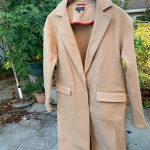 NWOT TOPSHOP CAMEL COAT